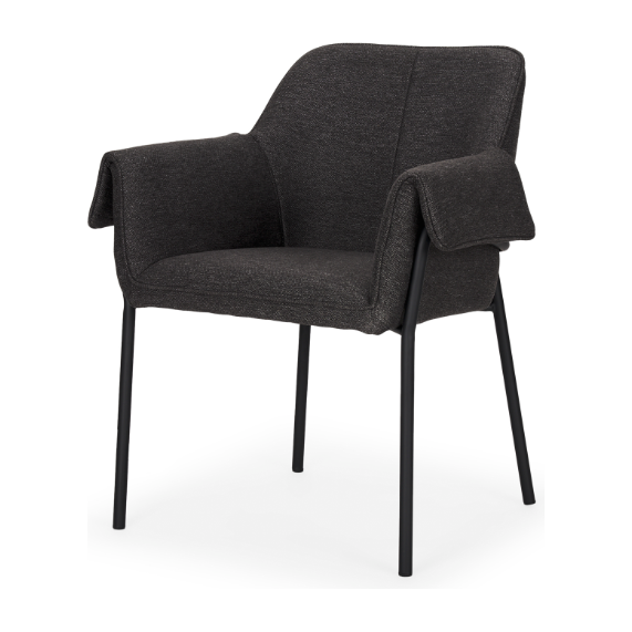 Brently Dining Chair - Grey Fabric
