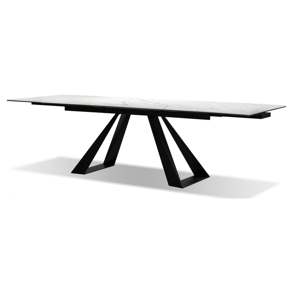 The Bridge Double Extension Dining Table in Carrera