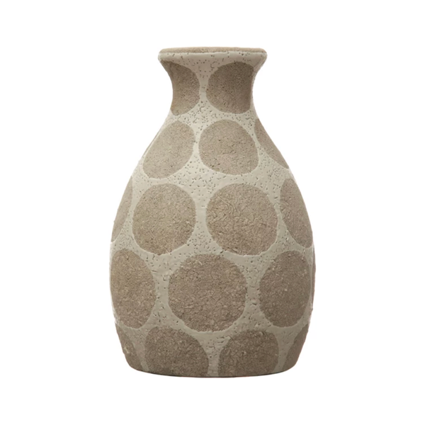 Adele Vase Tall in White/Cement