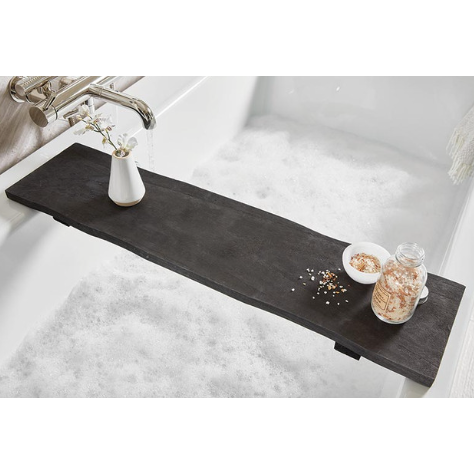 Organic Wood Bath Board - Black