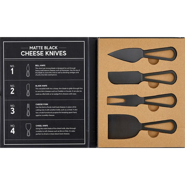 Cheese Knives - Matte Black
