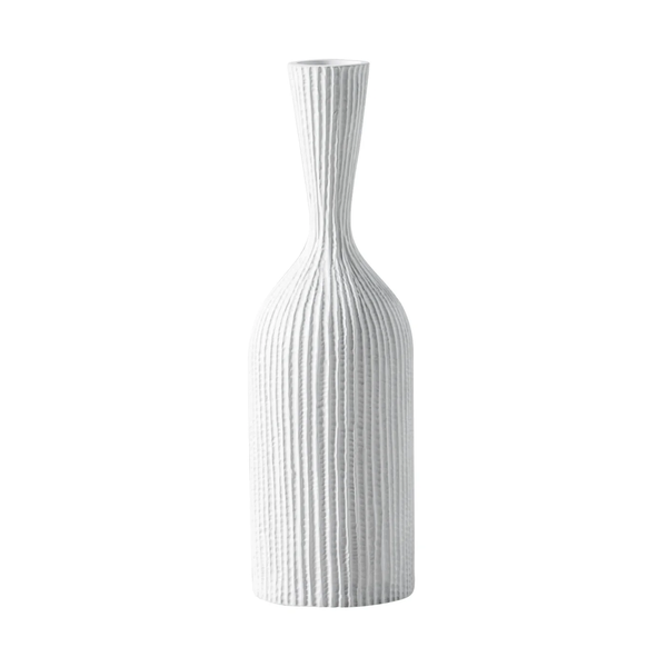Zoro Carved Line Resin Floor Vase