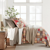 Mills Waffle Cocoa Quilt Set