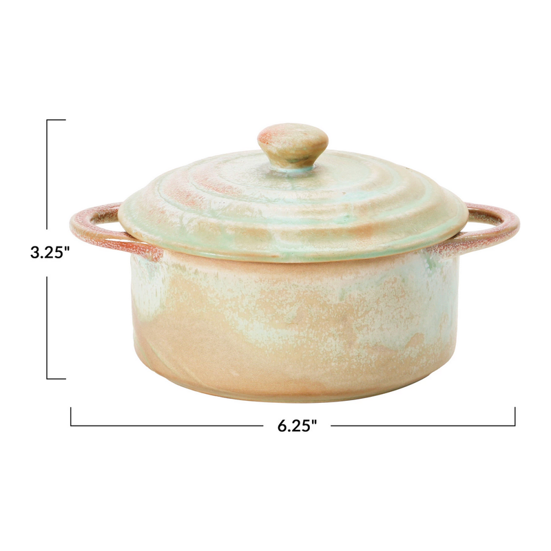 Stoneware Mini Baker with Glaze
