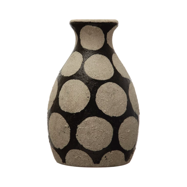 Adele Vase Tall in Black/Cement