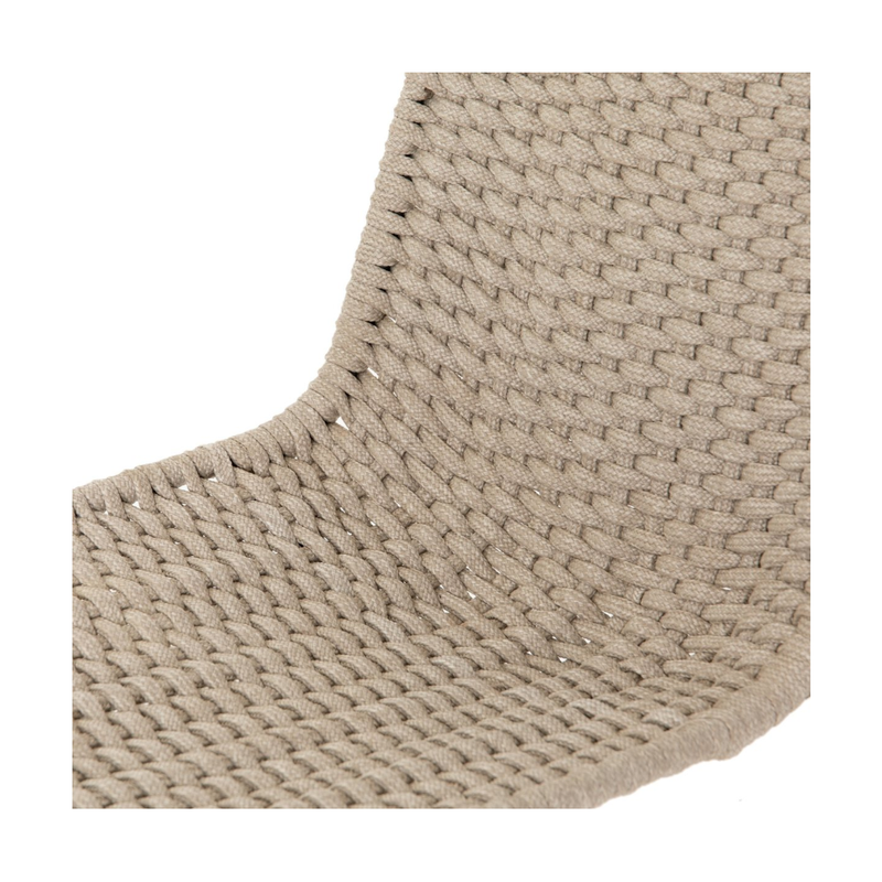 Dema Outdoor Swivel Counter Stool in Natural Rope