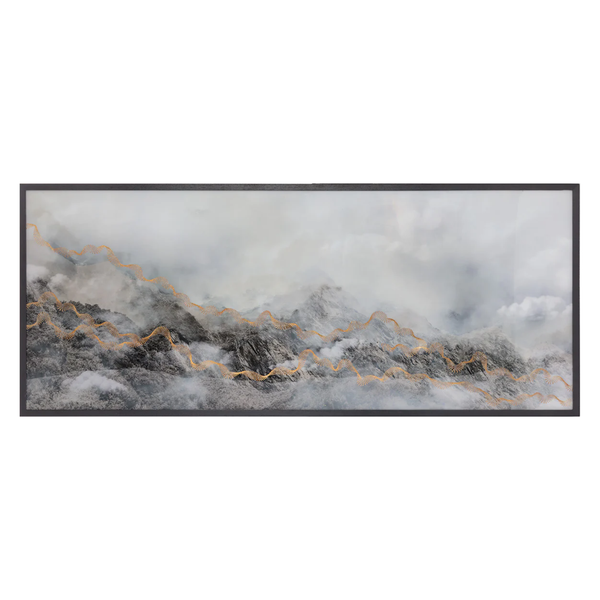 Mystic Mountain Artwork w/ Black Frame