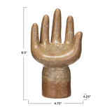 Tall Stoneware Hand - Brown