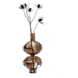 Brown Glass Bubble Vase - Large