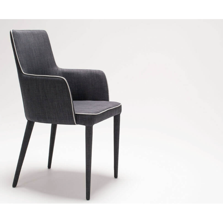 Valentin Arm Dining Chair - Dark Grey