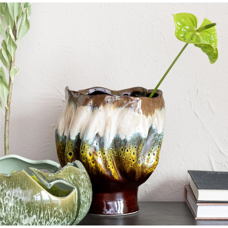 Multi Colour Organic Shaped Vase