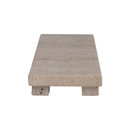Travertine Footed Serving Board