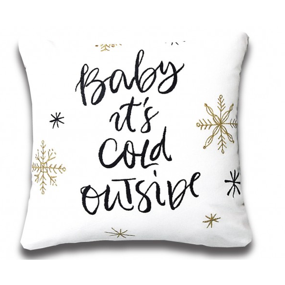 Baby it's cold outside cushion hotsell