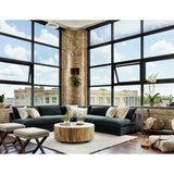 Grant Sectional: Build your own - Corner Piece -Henry Charcoal