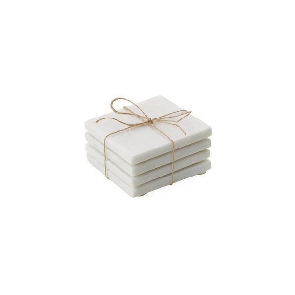 Marble Coasters Square Set of Four