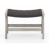 Delano Outdoor Ottoman in Weathered Grey