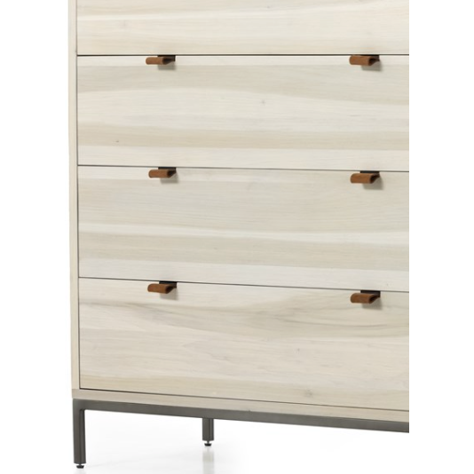 Trey 5 Drawer Dresser in Dove Poplar