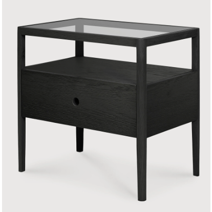 Spindle Nightstand in Black