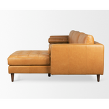 Svend Right Hand Facing Leather Sectional