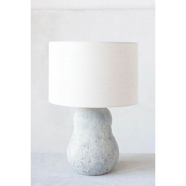 Perry Textured Terra-cotta Table Lamp