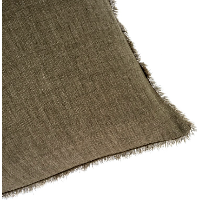 Lina Linen Cushion - Shadow 24" x 24"