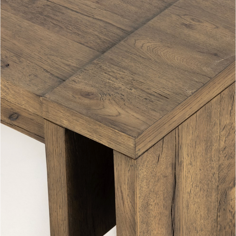 Beam Coffee Table with Rustic Fawn Veneer