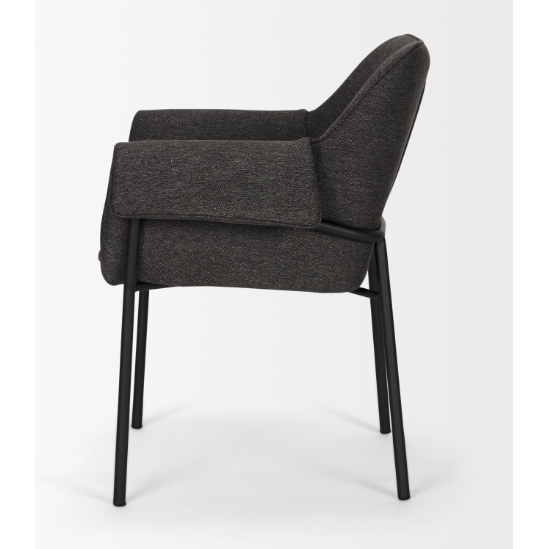 Brently Dining Chair - Grey Fabric