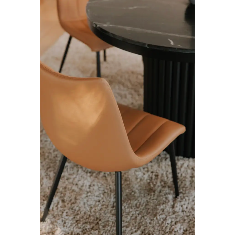 Albia Dining Chair in Tan (Set/2)