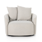 Chloe Swivel Chair in Delta Bisque