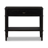 Toulouse Nightstand in Distressed Black