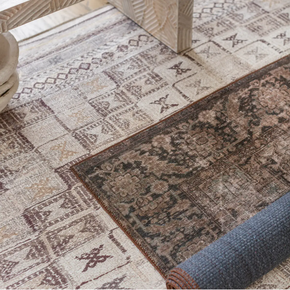 Harman Rug in Brown/Tan/Blue