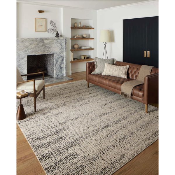 Darby Rug in Oatmeal/Charcoal