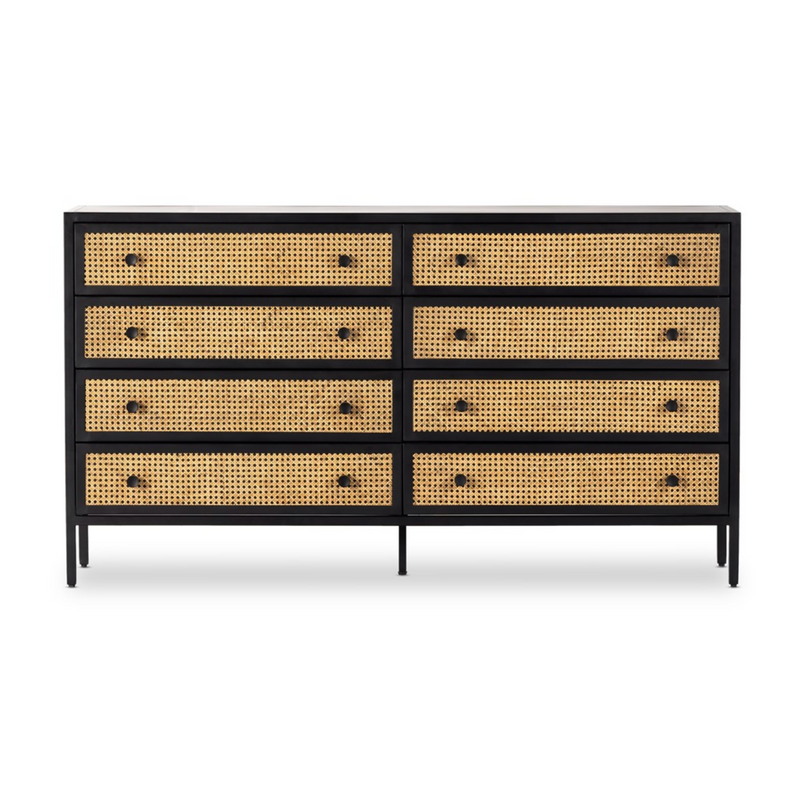 Natalia 8 Drawer Dresser in Vintage Black