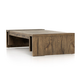 Beam Coffee Table with Rustic Fawn Veneer