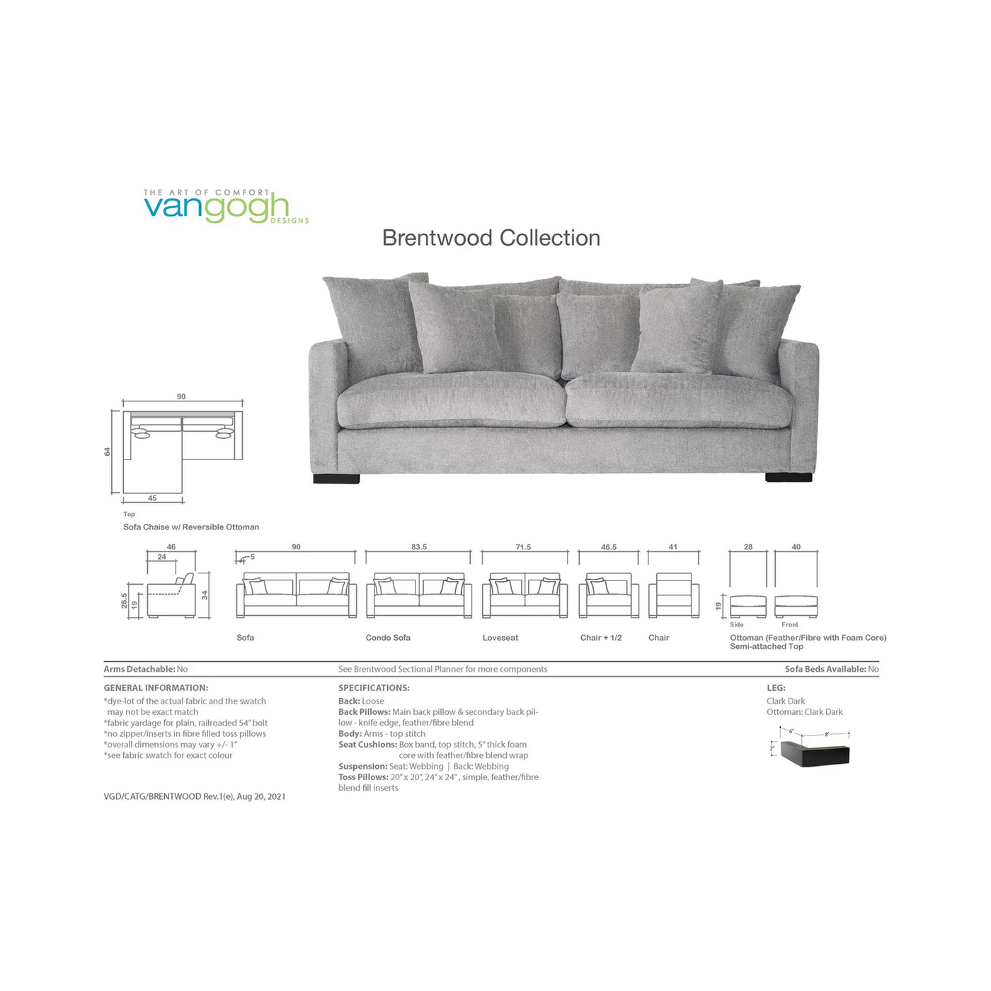 Haze Sectional by Stylus | Creative Home Furnishings