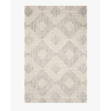 Ehren Diamond Rug in Grey/Silver