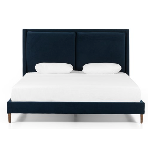 Potter Bed - Modern Velvet Ink - King