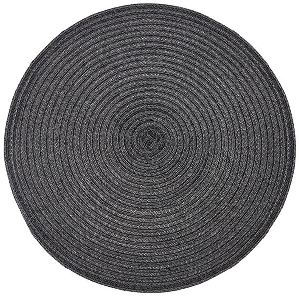 Urban Two Tone Woven Round Vinyl Placemat