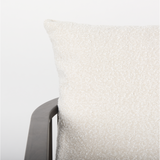 Kopoki Accent Chair in White Boucle/Dark Brown