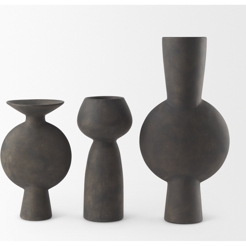 Kaz I Vase - Earthy Brown