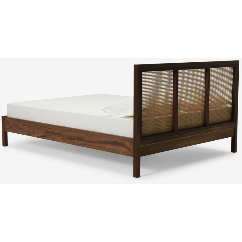 Marcel Cane Bed - Walnut