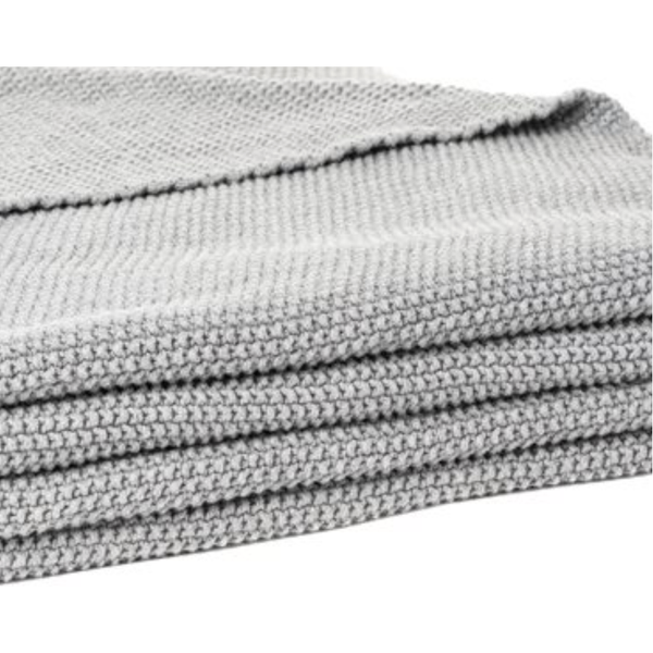 Charly Knit Blanket - Grey