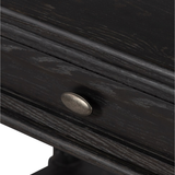 Toulouse Nightstand in Distressed Black