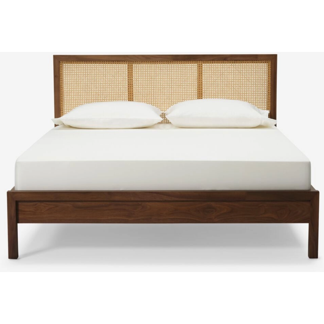Marcel Cane Bed - Walnut