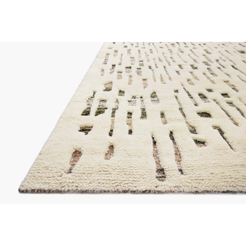 Bennett Rug in Ivory / Forest