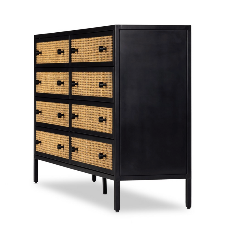 Natalia 8 Drawer Dresser in Vintage Black