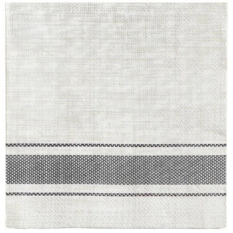 Bistro Stripe Paper Luncheon Napkin - 20 Pack