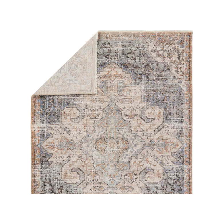 Lark Rug in Tan/Blue/Cream