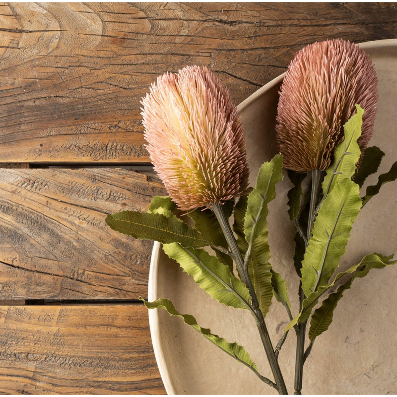 Banksia Floral Stem Pink