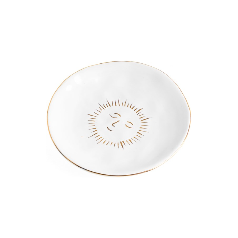 Small Ceramic Sun Plate